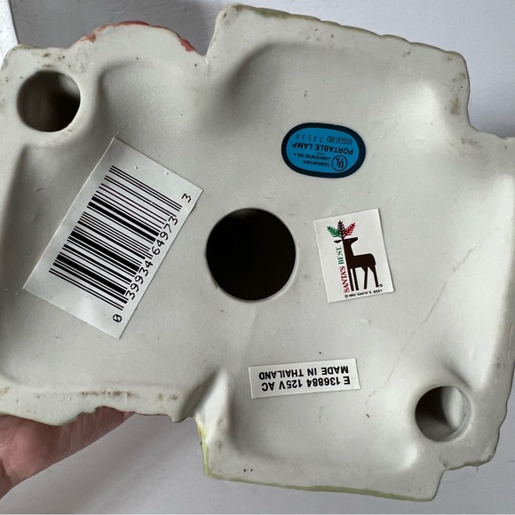 VTG Santakin's Village Chubby's Bakery Porcelain Christmas Home Decor with Box - Picture 8 of 12